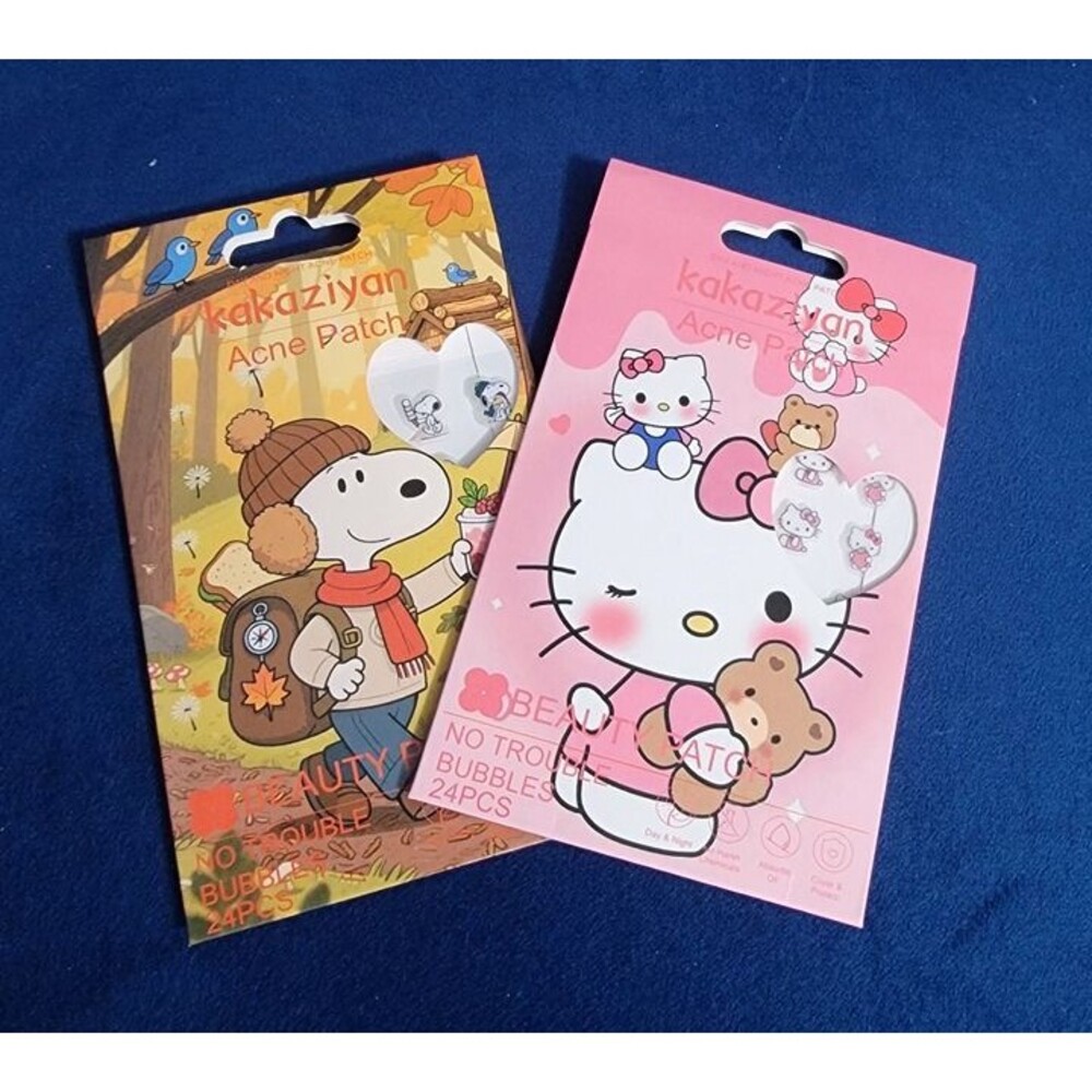 Hello Kitty and Snoopy Acne Patches One Package of Each